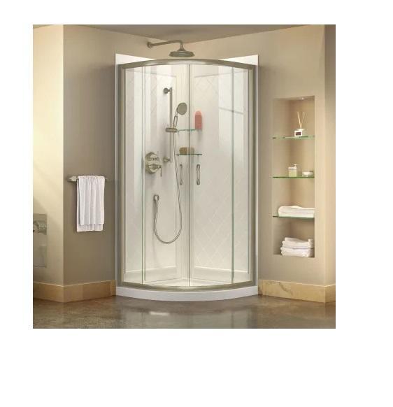 DreamLine DL-6152-04CL Sliding Shower Enclosure - MSRP $1,429