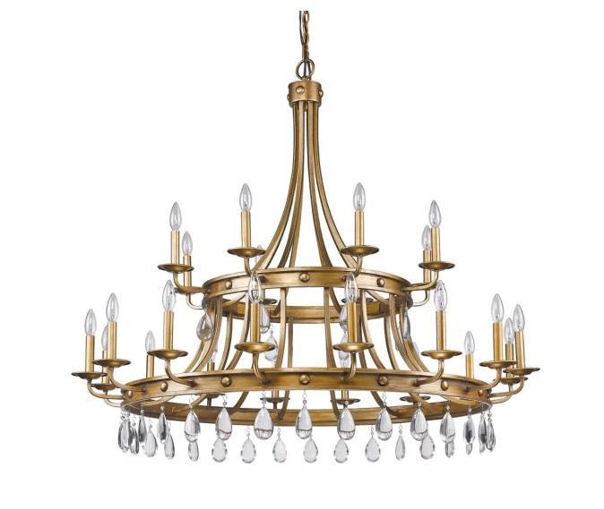 Acclaim Lighting IN11028AG - Chandelier, Elegant Lighting VF2884DNT - Vanity Set - MSRP $7,780