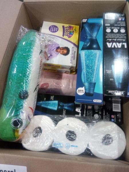 General Merchandise- Schylling  Lava Lamp, Crayola Art Supplies, Charmin Toilet Paper - MSRP $296