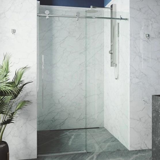 Vigo VG6021CHCL6076 - Shower Door, DreamLine SDAD38W720VXX04 - Shower Door - MSRP $5,459