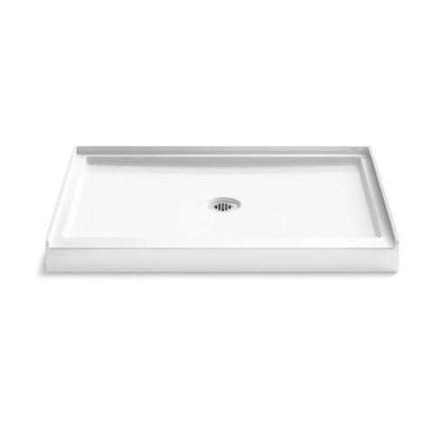 Kohler K-44142-HW1 Shower Base - MSRP $666