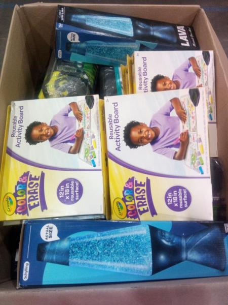 General Merchandise- Singing Machine Mic, Crayola Art Supplies, Huffy Marvel Black Panther Scooter - MSRP $562