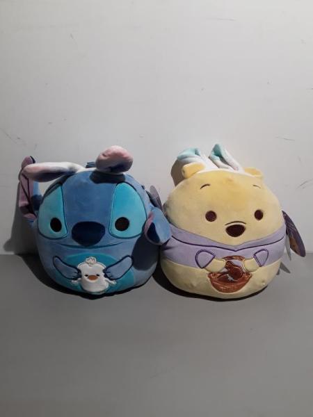 Seasonal - Assorted Easter Plushes - Squishmallow Dilka, Stitch, Winnie the Pooh, Etc - MSRP $1,917