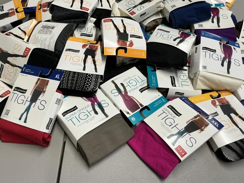 100 Pair Womenâs No Nonsense Tights Mixed Sizes and Colors