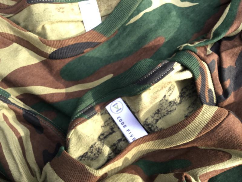 35 New Big Menâs Code Five Camo T-Shirts Size 4XL Multi
