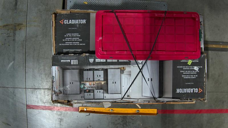 Gladiator Ready-to-Assemble Large GearBox Cabinets & Holiday Living XL 64gal HD Rolling Stackable Tote - MSRP $2,009