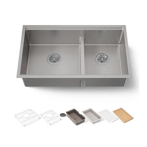 Kohler K-33664-PC-NA Kitchen Sink - MSRP $1,180