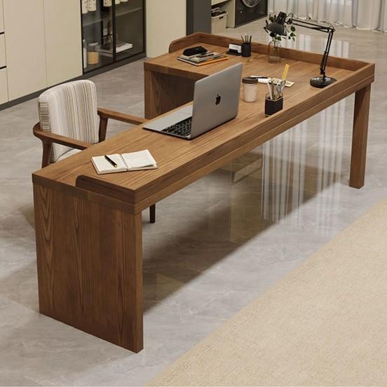 Furniture - Cozynest L-Shaped Desk, Mikala Wingback Platform Bed, Ailany 6-Piece Bedroom Set - MSRP $6,775