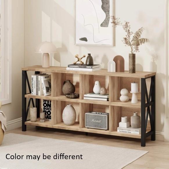 Furniture - Guinna Cube Bookcase, Tole Velvet Platform Bed, Kendricks Shoe Storage Cabinet - MSRP $2,333