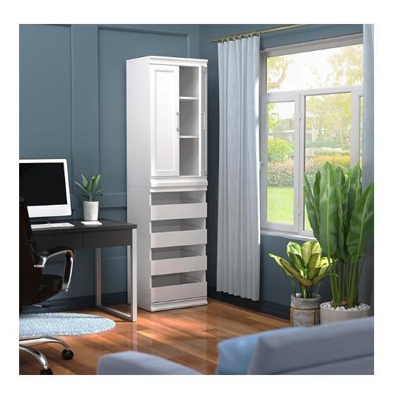 Housewares- Rhett Pro Commercial Kitchen Faucet, 24" Poinsettia Artificial Plant, Tower Wood Closet System -MSRP $2,344