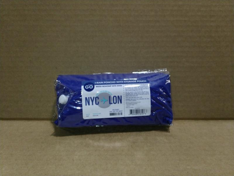 Bed Bath and Home - Gotta Go Reusable Rain Poncho with PVC Storage Pouch - MSRP $15,373