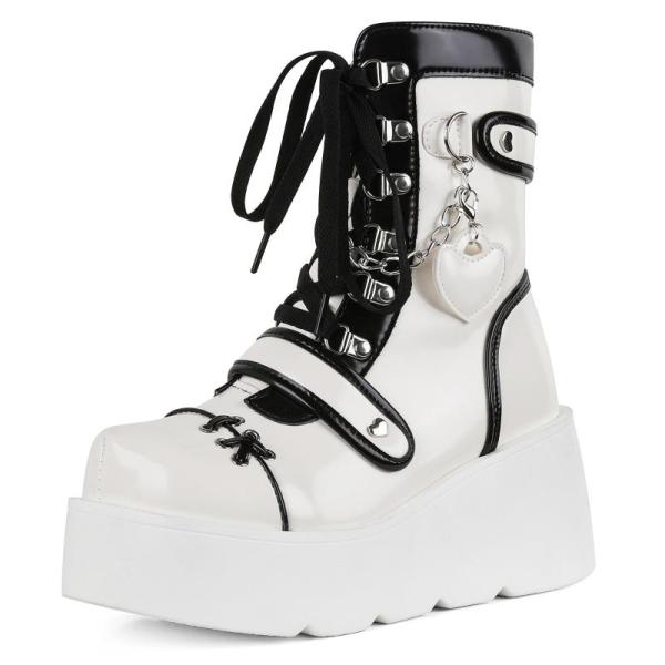 Amazon Clearance - Shoes - CELNEPHO White Platform Ankle Boots, Harssidanzar Women Flip Flops - MSRP $1,423