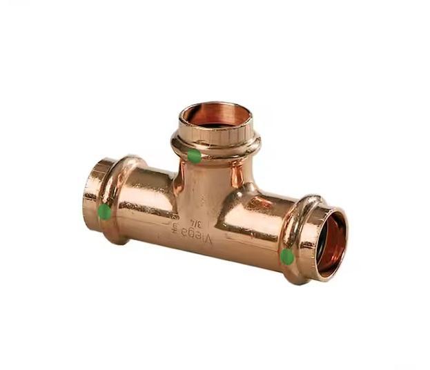 Plumbing - Viega Copper Tee, Viega Copper Reducer, Viega Copper Reducing Tee - Est Retail $11,171- 1plt
