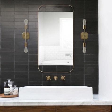 Ren Wil MT2348 Rectangular Framed Bathroom Mirror - MSRP $570
