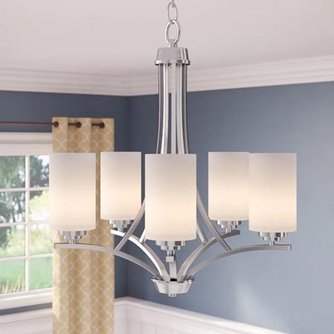 Lark Manor Fehr 5-Light Shaded Empire Chandelier - MSRP $364