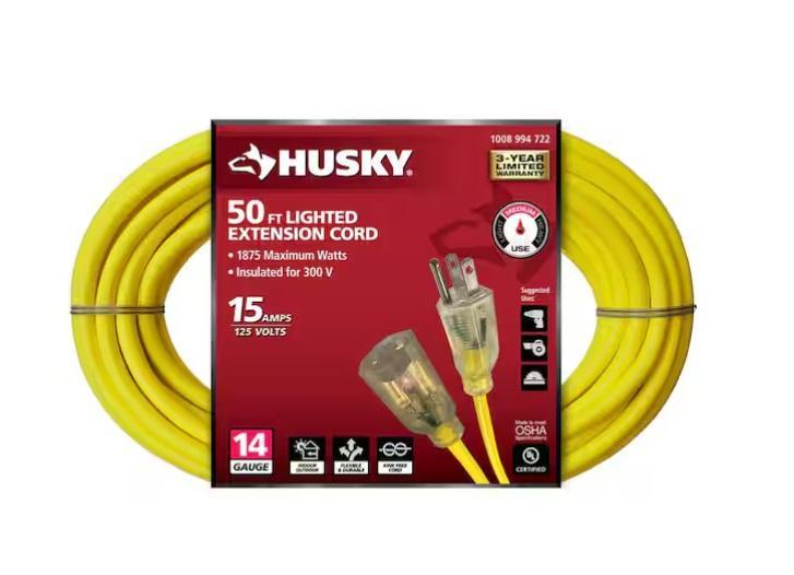 Lighting & Electrical - husky, GE, HDX - Est Retail $3,160 - 1 plt