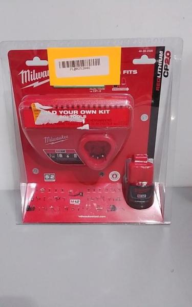 Milwaukee M12 12-Volt Lithium-Ion Compact Battery Pack 2.0Ah and Charger Starter Kit - MSRP $89