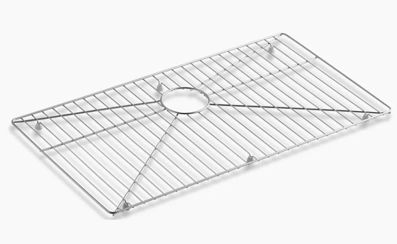 Kohler K-6644-ST Stainless Steel Sink Rack, TULALUX Ford Wheel Hubcaps, ZPAI Highchair Area Floor Mat - MSRP $1,051