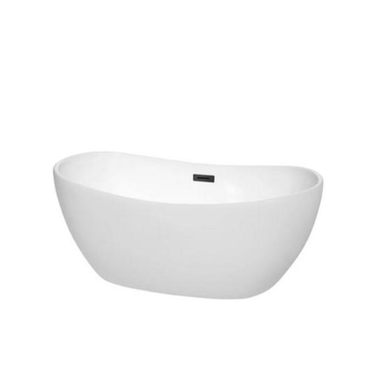 Wyndham Collection WCOBT101460MBTRIM Soaking Bathtub - MSRP $1,098