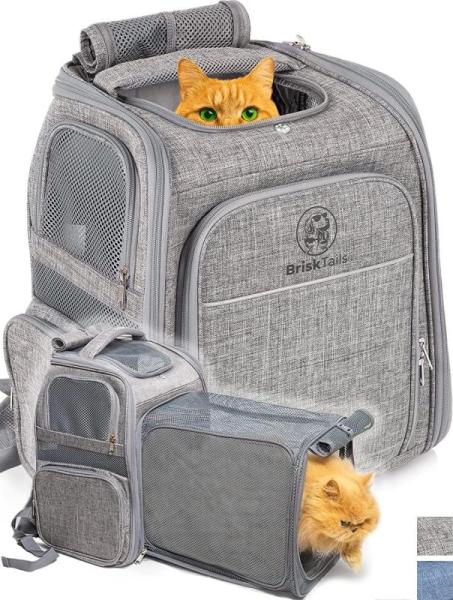 Pet Products- BriskTails Cat Backpack Carrier, Jolifield Water Fountain with Sensor, QBLEEV Dog Sweater - MSRP $2,447