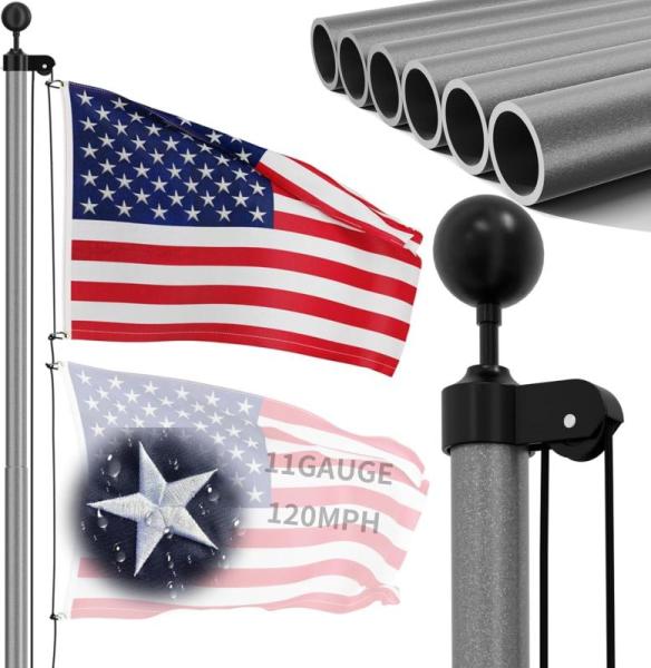Lawn & Garden- FFILY 11 Gauge Heavy Duty Flag Pole, DEPNCYC Mini Chainsaw, GILPWA Welded Wire Fence - MSRP $1,171