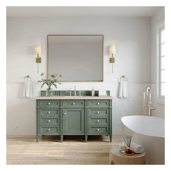 James Martin 650-V60S-SC-3EMR Single Basin Poplar Wood Vanity Set - MSRP $2,890