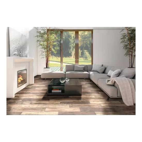 Flooring & Rugs - Florida Wind River Beige 6 in. x 24 in. Porcelain Floor and Wall Tile - Est Retail $3,654- 1plt
