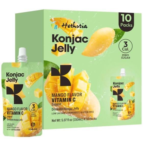Grocery - Hethstia Konjac Drinkable Jello, Lumentaste Sea Salt, Soft Mint Puffs - MSRP $1,380