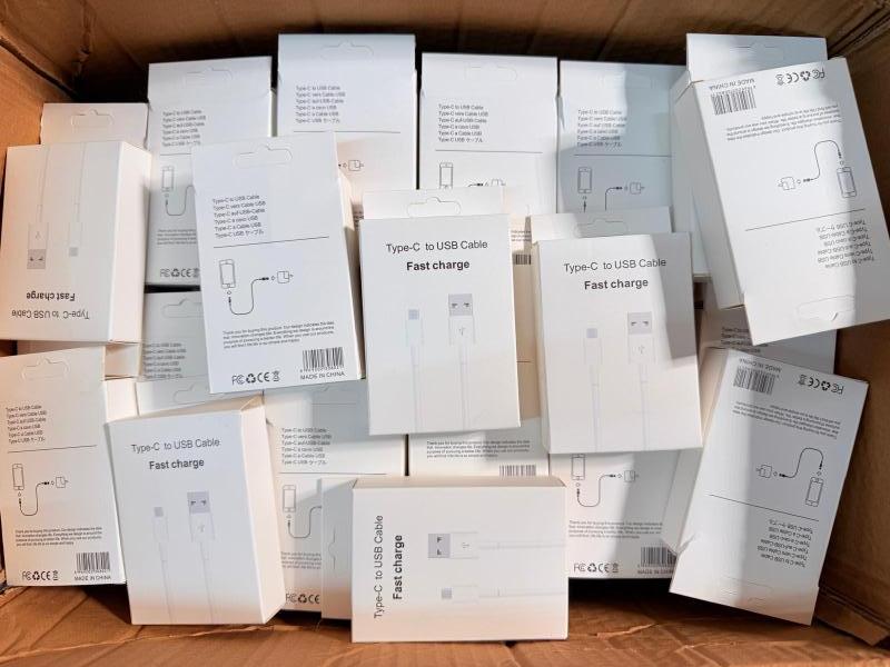 Bulk Lot of Type-C to USB Charging Cables