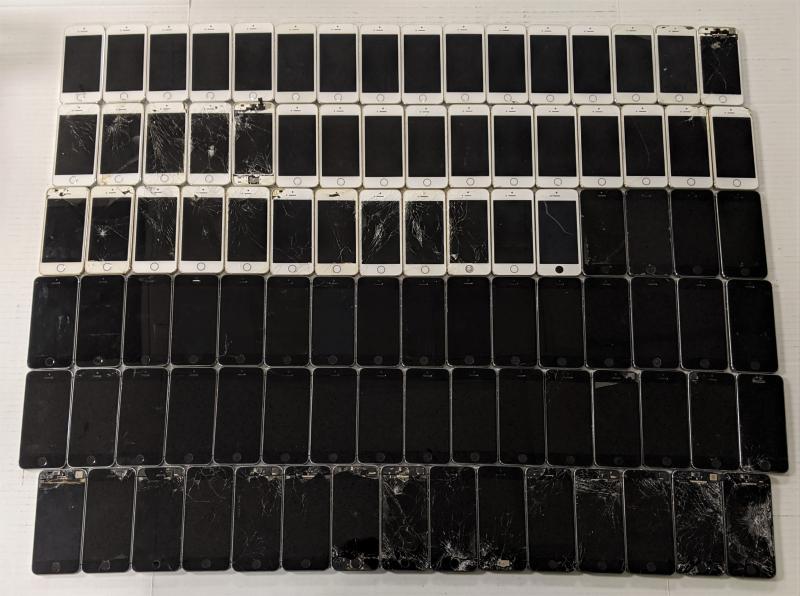 Apple iPhone 5S, Mixed GB, Mixed Carriers, 100 Units, MSRP $50,000