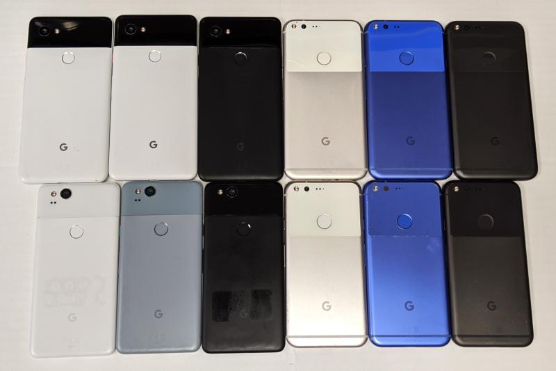 Google Pixel 2 XL, Pixel 2, Pixel XL, & Pixel, 104 Units, MSRP $80,400