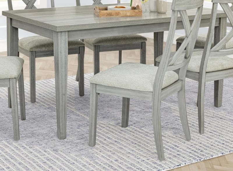 Furniture- Gray Wooden Dining Table, Lift Up Storage Bed, Amold 6.5" Thick Cushion  - MSRP $3,780