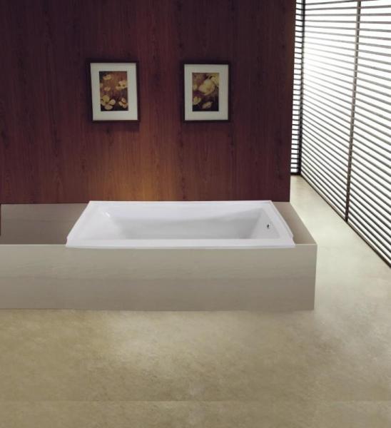 Kingston Brass Acrylic Rectangular Drop in Tub - MSRP $1,115