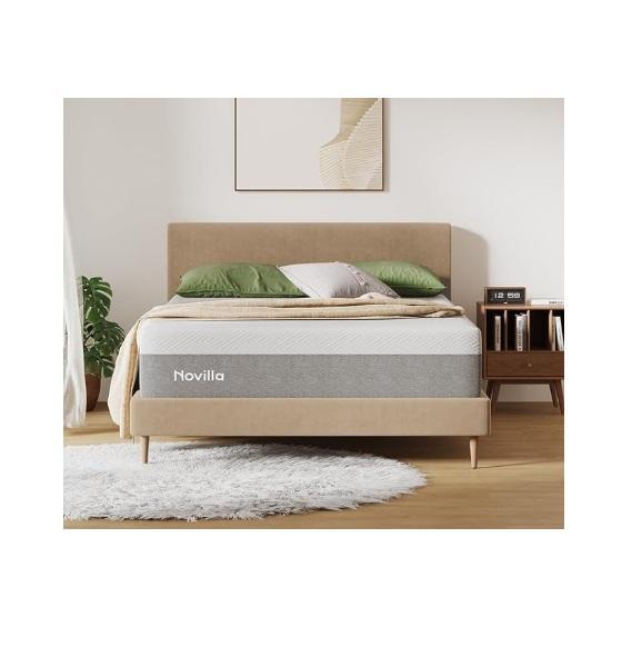 Furniture - Sleep 10" Medium Hybrid Mattress, Medium Cooling Gel Memory Foam Hybrid Mattresses, Side Rails -MSRP $1,517