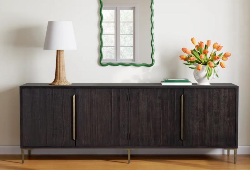 Truckload - Housewares - Riggs 88"W Pine Solid Wood Sideboard, Retreat Upholstered Back Side Chair - MSRP $45,351