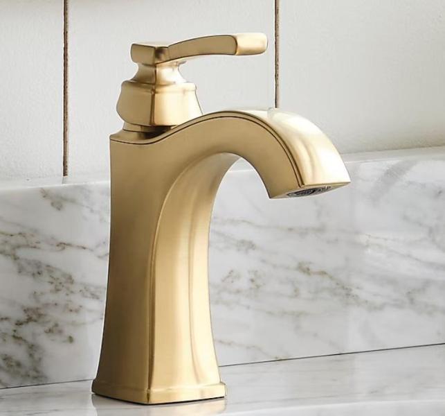 Overstock - Allen+Roth Chesler Brushed Gold Sink Faucets, Highland Cool/Warm Mist Humidifiers, GE Lights - MSRP $9,301