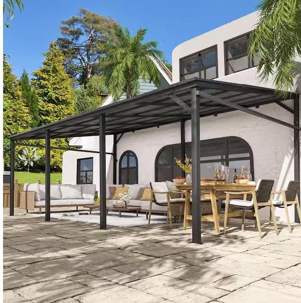 Doors & Windows - VEIKOUS Roof Wall- Mounted Gazebo Pergola & ALEKO Retractable Patio Awning - Est Retail $1,412