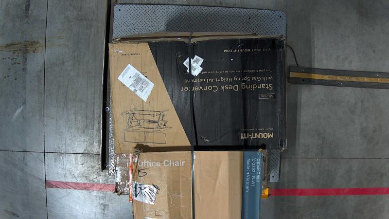 General Merch - Mount-It Sit/Stand Desk, Alton Executive Chair, Magic Chef Mini Fridge - MSRP $5,622