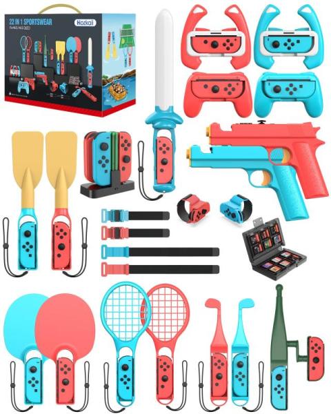 Video Games - HOZKAII Switch Sports Accessories Bundles, Auarte Hard Carrying Nintendo Switch 2 Cases - MSRP $5,051