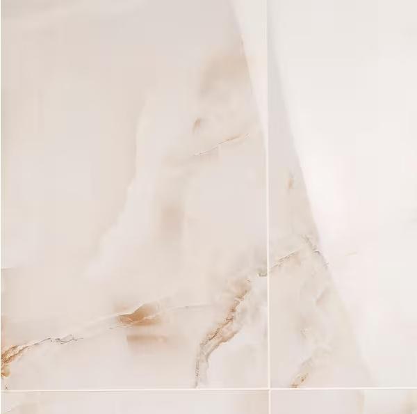 Pallet of Ivy Hill Tile Selene Onyx Pearl 24inx48in Polished Porcelain Floor & Wall Tiles - Est Retail $924