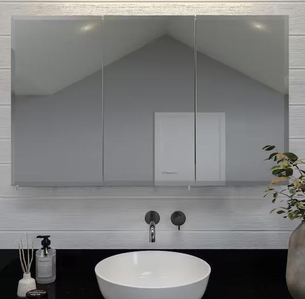 Plumbing - Croydex Tri-View Medicine Cabinet, SINKOLOGY Bradstreet II 24in Sink, Superior Pump - Est Retail $1,303