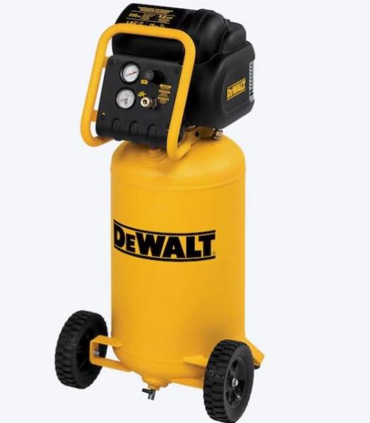 DEWALT 15gal Portable Electric Vertical Air Compressor, Kwikset Deadbolt & Keyed Entry Door Handleset - MSRP $2,116