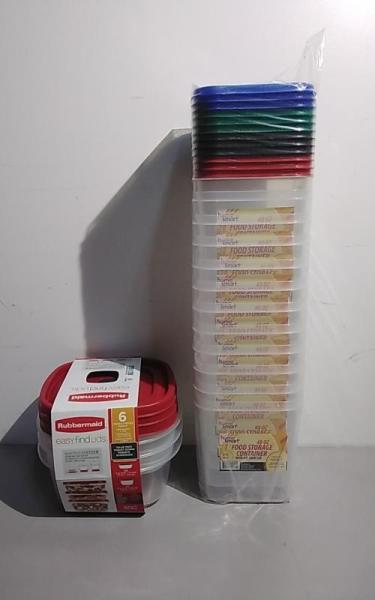 Bed Bath and Home - Rubbermaid Food Containers, Home Smart Food Containers, Party Decor - MSRP $10,562