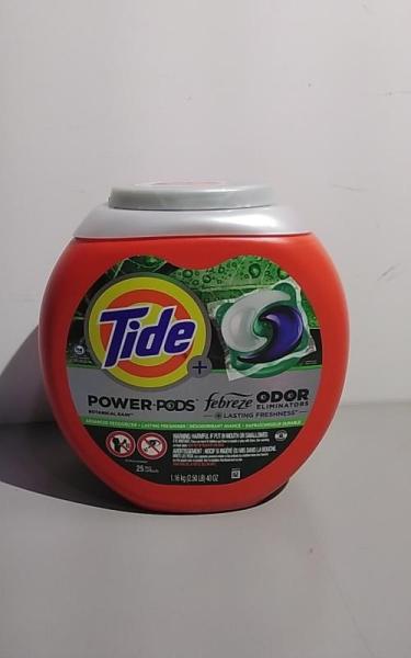Bed Bath and Home - Tide Power Pods Laundry Detergent Soap Packs with Febreze Botanical Rain - 25 Ct - MSRP $3,998