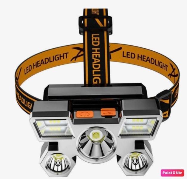 Rechargeable Waterproof Headlamps 5 LED 18650