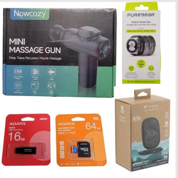 Massager, Arm Bands, Wireless Chargers, Adata & More