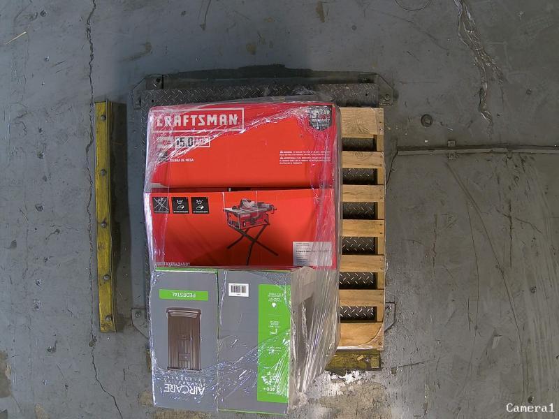 Allen+Roth Steel Rectangle Liquid Propane Fire Pit Table, Style Selections Morriston 24in Sink Vanity - MSRP $2,202