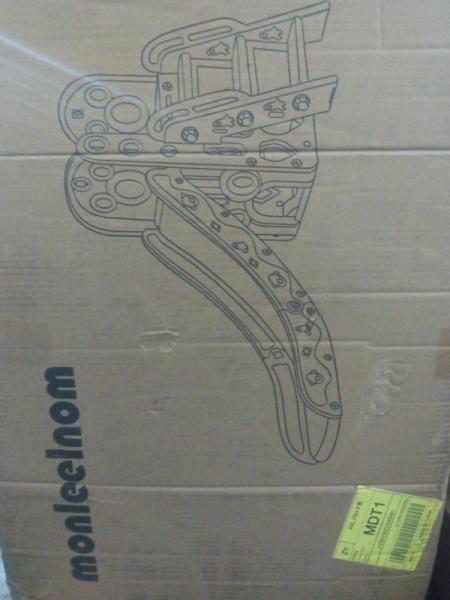 EAGWON Salt Spreader, Siljoy 10-Light Modern Crystal Chandelier, FERUERW Hexagon Garage Lights, Bookshelf - MSRP $2,776