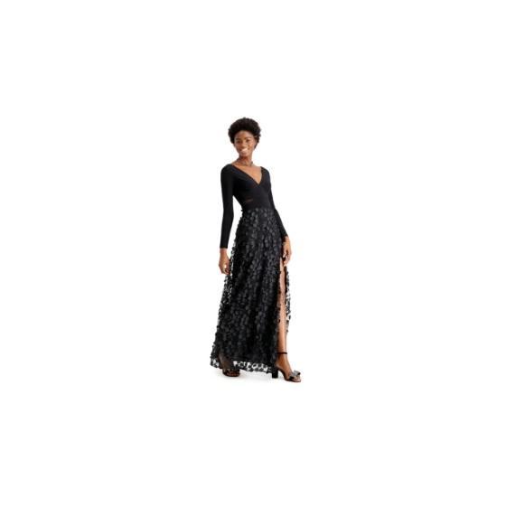 Apparel - Xscape Long Sleeve V-Neck Floral Gown, AllSaints, Good American, Hanky Panky, SKIMS - Original MSRP $3,562
