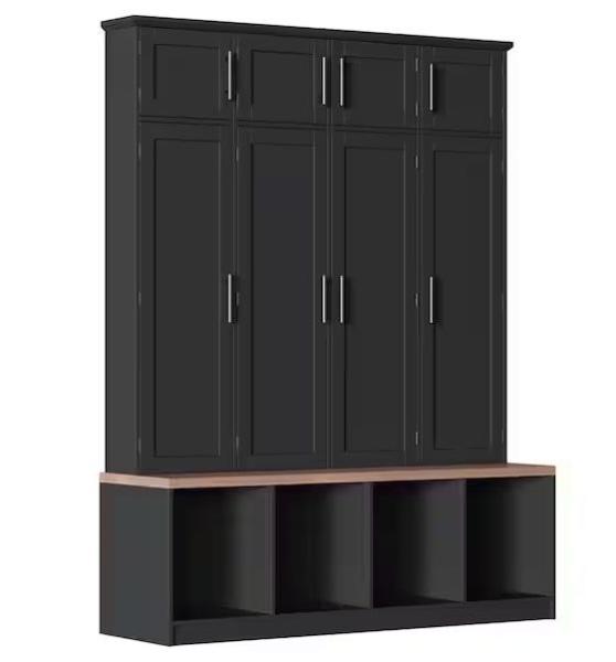 Home Decor - Nestfair Seating Bench/Shoe Cabinet, Storied Home, Harper & Bright Designs, HAWOO - Est Retail $2,088